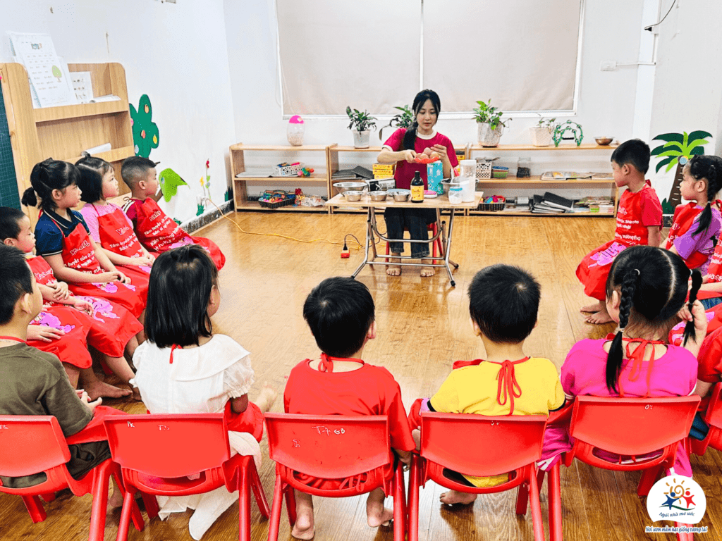 COOKING: LÀM BÁNH BÔNG LAN - Trường Mầm Non Ngôi Nhà Mơ Ước