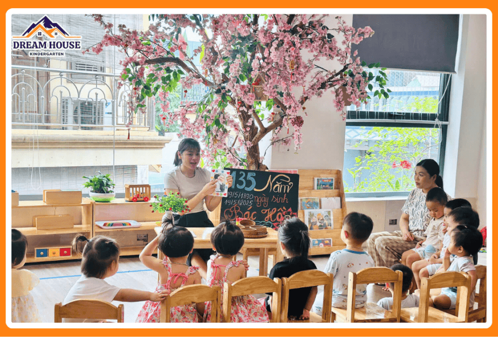 KỶ NIỆM 135 NĂM NGÀY SINH CHỦ TỊCH HỒ CHÍ MINH VĨ ĐẠI - Trường Mầm Non Ngôi Nhà Mơ Ước