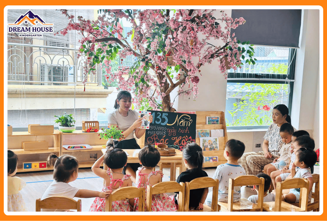 KỶ NIỆM 135 NĂM NGÀY SINH CHỦ TỊCH HỒ CHÍ MINH VĨ ĐẠI - Trường Mầm Non Ngôi Nhà Mơ Ước