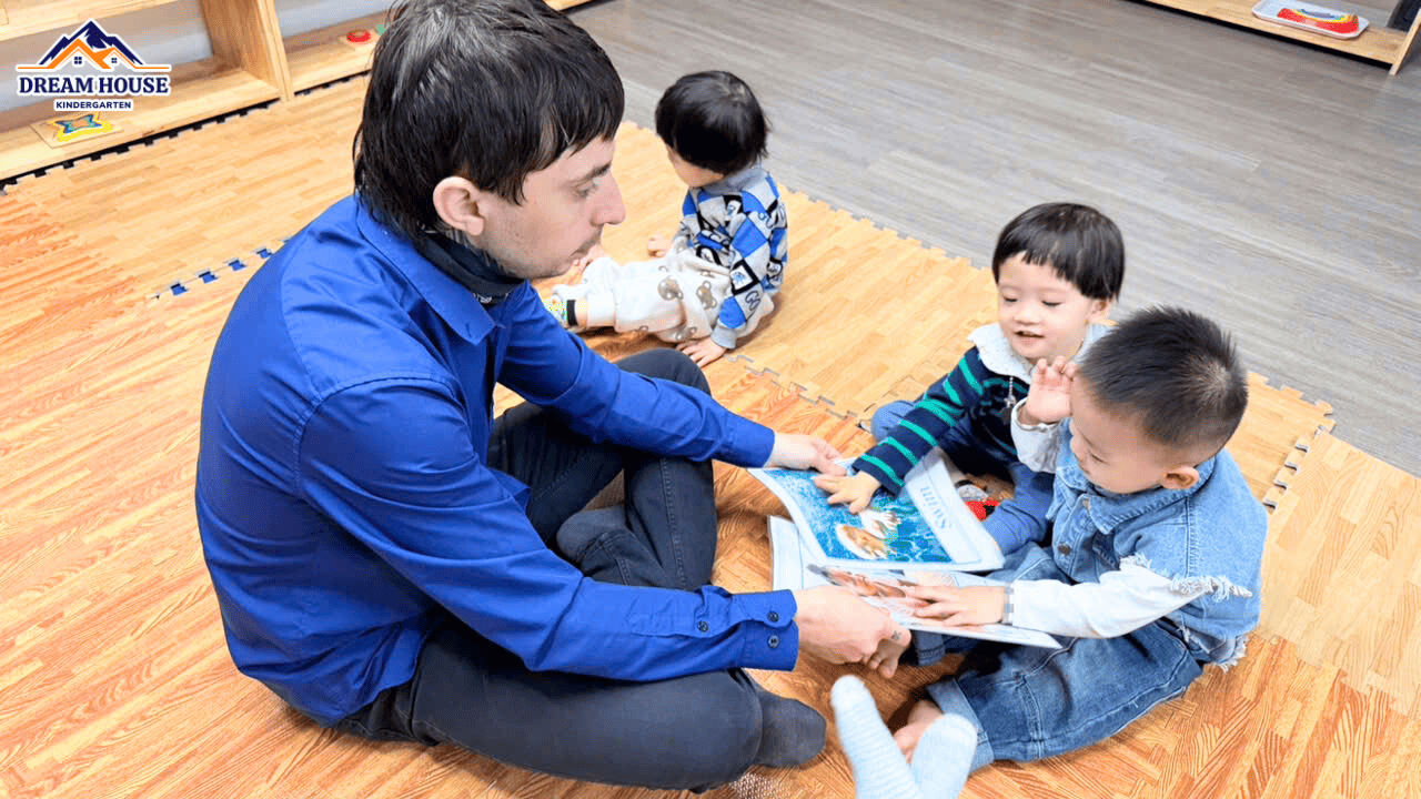 GIỜ TIẾNG ANH – HÀNH TRÌNH NHỎ NUÔI DƯỠNG TƯƠNG LAI LỚN GIỜ TIẾNG ANH – HÀNH TRÌNH NHỎ NUÔI DƯỠNG TƯƠNG LAI LỚN - Trường Mầm Non Ngôi Nhà Mơ Ước